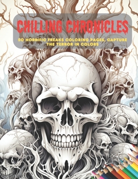 Paperback Chilling Chronicles: 50 Horrific Freaks Coloring Pages, Capture the Terror in Colors Book