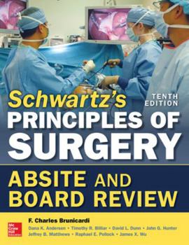 Paperback Schwartz's Principles of Surgery Absite and Board Review Book