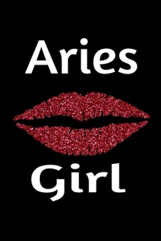 Paperback Aries Girl: Travel Journal Planner Zodiac 115 pages 6" x 9" Book