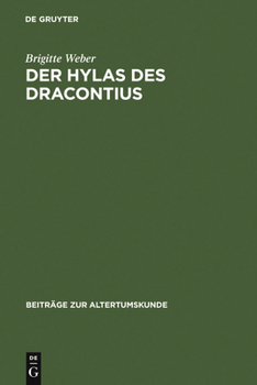 Hardcover Der Hylas des Dracontius [German] Book