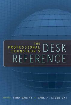 Hardcover The Professional Counselor's Desk Reference Book