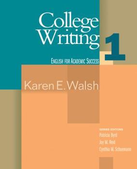 College Writing 1 (English for Academic Success) (Bk. 1) - Book  of the Cengage Learning for Academic Success