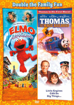 DVD Adventures of Elmo In Grouchland / Thomas & The Magic Railroad Book