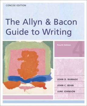 Paperback The Allyn & Bacon Guide to Writing: Concise Edition (4th Edition) Book