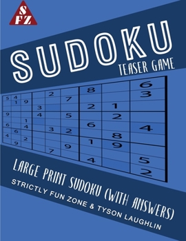 Paperback Teaser Game: Large Print Sudoku (With Answers) Book