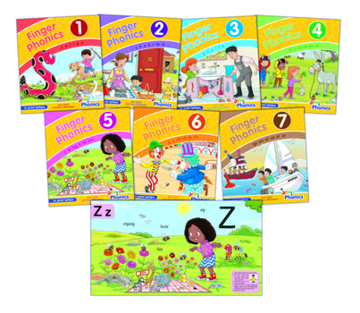 Board book Finger Phonics Books 1-7: In Print Letters (American English Edition) Book