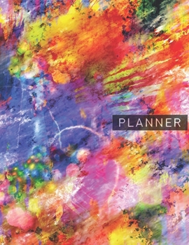 Planner: Abstract Art  2 Year Monthly Planner with Note Pages (24 Months) | Jan 2020 - Dec 2021 | Month Planning | Appointment Calendar Schedule | Plan Each Day, Set Goals & Get Stuff Done