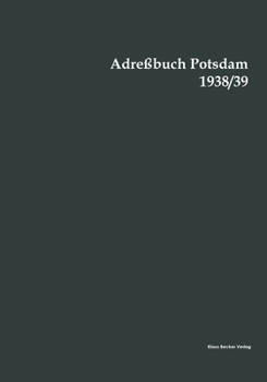 Paperback Adreßbuch Potsdam 1938/39 [German] Book