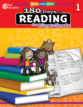 Paperback 180 Days of Reading for First Grade: Practice, Assess, Diagnose Book