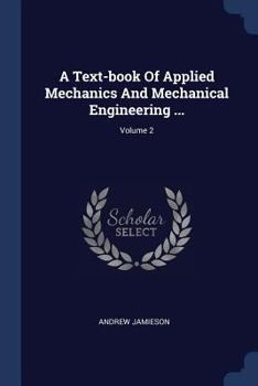 Paperback A Text-book Of Applied Mechanics And Mechanical Engineering ...; Volume 2 Book