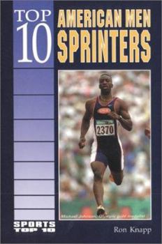 Library Binding Top 10 American Men Sprinters Book