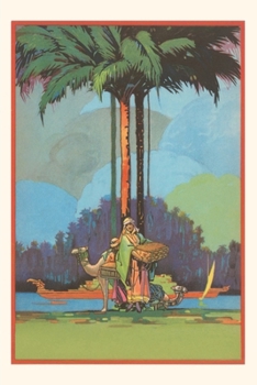 Paperback Vintage Journal Arab, Camel and Palm Trees Book