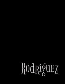 Rodriguez Personalized Minimalist Grid Notebook | 8.5x11 100 grid pages| Matte Rodriguez Personalized Matte Silk Cover with sturdy white pages notebook