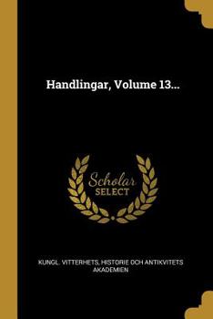 Paperback Handlingar, Volume 13... [Swedish] Book