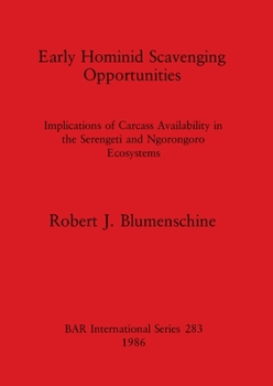 Paperback Early Hominid Scavenging Opportunities Book