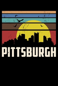 Paperback Pittsburgh: Retro Pittsburgh 1970s Design Lined Notebook Journal Diary 6x9 Book