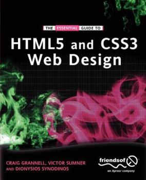 Paperback The Essential Guide to HTML5 and CSS3 Web Design Book