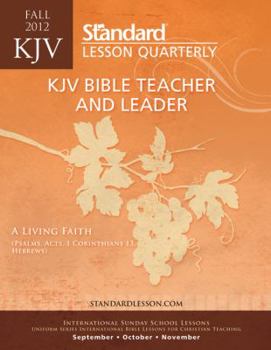Paperback KJV Bible Teacher & Leader-Fall 2012 (Standard Lesson Quart) Book