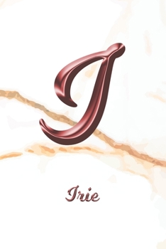 Irie: Sketchbook | Blank Imaginative Sketch Book Paper | Letter I Rose Gold White Marble Pink Effect Cover | Teach & Practice Drawing for Experienced ... Doodle Pad | Create, Imagine & Learn to Draw