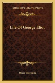 Paperback Life Of George Eliot Book