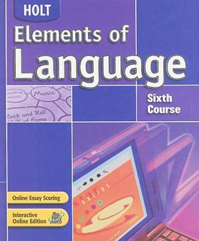 Hardcover Holt Elements of Language, Sixth Course Book