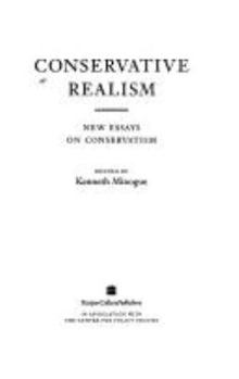 Paperback Conservative Realism: New Essays in Conservatism Book