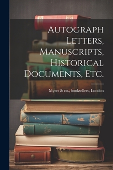 Paperback Autograph Letters, Manuscripts, Historical Documents, Etc. Book