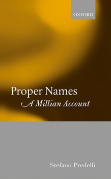 Hardcover Proper Names: A Millian Account Book