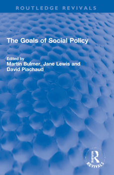 Paperback The Goals of Social Policy Book