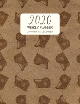 2020 Weekly Planner January to December: Dated Diary With To Do Notes & Inspirational Quotes - Zither (Vintage Music Calendar Planners)