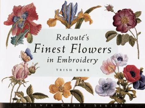 Paperback Redout's Finest Flowers in Embroidery Book