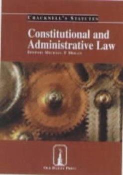 Paperback Constitutional and Administrative Law (Cracknell's Companion Cases and Statutes) Book