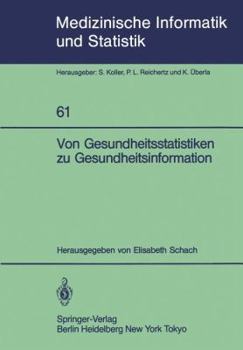 Paperback Von Gesundheitsstatistiken Zu Gesundheitsinformation [German] Book