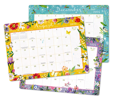 Calendar Katie Daisy 2023-2024 Desk Pad Calendar Book