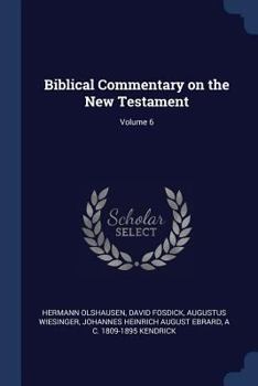 Paperback Biblical Commentary on the New Testament; Volume 6 Book