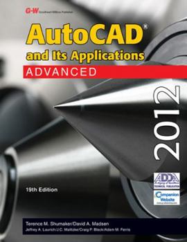 Hardcover AutoCAD and Its Applications Advanced 2012 Book