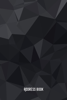 Address Book: Black and elegant - Phone & contact book -All contacts at a glance - 120 pages in alphabetical order / size 6x9  (A5)