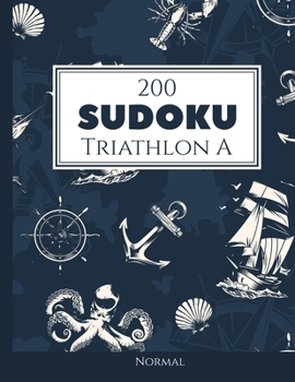 Paperback 200 Sudoku Triathlon A normal Vol. 1: com soluções e quebra-cabeças bônus [Portuguese] Book