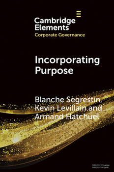 Paperback Incorporating Purpose Book