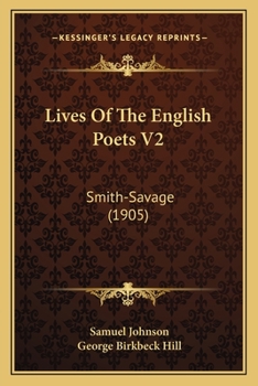 Lives Of The English Poets V2: Smith-Savage