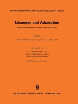 Paperback Lösungen Und Adsorption [German] Book