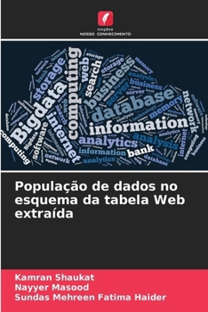 Paperback População de dados no esquema da tabela Web extraída [Portuguese] Book