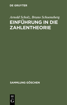 Hardcover Einführung in Die Zahlentheorie [German] Book