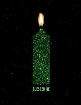 Paperback Blessed Be: Green Candle Wiccan Money Monthly Bill Tracker & Budget Planner for Financial Management and Blessings Black Cover Book