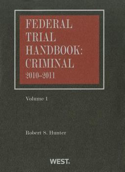 Paperback Federal Trial Handbook: Criminal, Volume 1 Book