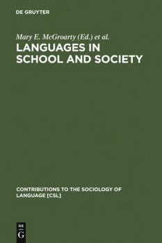 Hardcover Languages in School and Society Book