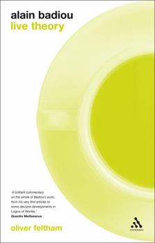 Paperback Alain Badiou: Live Theory Book