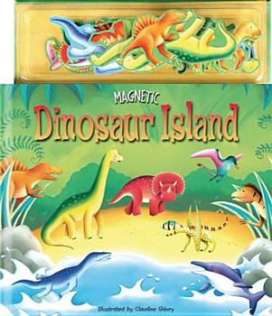 Hardcover Magnetic Dinosaur Island Book