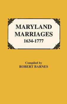 Paperback Maryland Marriages 1634-1777 Book