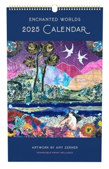 Calendar 2025 Enchanted Worlds Poster Wall Calendar Book